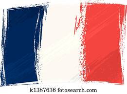 Grunge France flag Grunge France flag