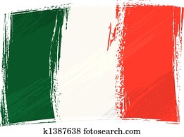 Grunge Italy flag Grunge Italy flag