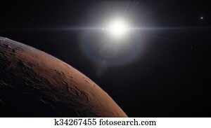Image of beautiful Space with planets Image of beautiful Space with planets