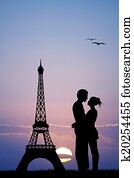 kissing in Paris kissing in Paris