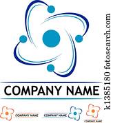 Logo nuclear power station Logo nuclear power station