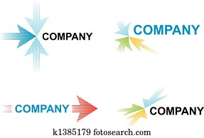 Logo templates with arrows Logo templates with arrows