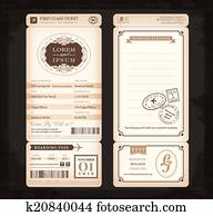 Old Vintage style Boarding Pass Ticket Wedding card Old Vintage style Boarding Pass Ticket Wedding card