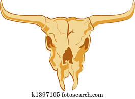 Bull Skull Western Clip Art Graphic Bull Skull Western Clip Art Graphic