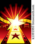 estrada, para, estrelas