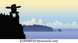 Inukshuk, übersehen Inukshuk, übersehen