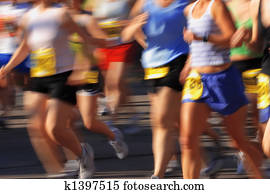 Marathon (in camera motion blur)