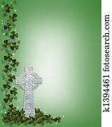 St Patricks Celtic Cross Border St Patricks Celtic Cross Border