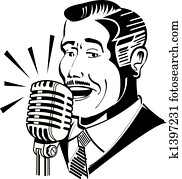 קריין של רדיו, ב, מיקרופון