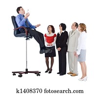 Business coach, trainer or leader concept Business coach, trainer or leader concept
