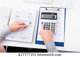 Businessman Calculating Finance