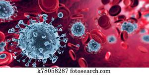 Corona Virus In Red Artery Microbiology And Virology Concept 3d Rendering Corona Virus In Red Artery Microbiology And Virology Concept 3d Rendering