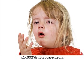 Little girl with the flu Little girl with the flu