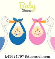Twins baby shower Twins baby shower