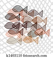 דגים, catched, ב, הרוויח