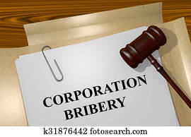 Corporation Bribery concept