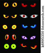 Animal eyes set Animal eyes set