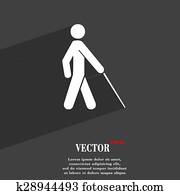 Langer, vorhalle, als, gesehen, durch, blinds- Stock Bild | k9783963