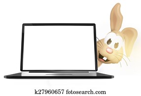 Easter Bunny laptop Easter Bunny laptop