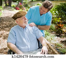 Elderly Patient and Nurse