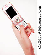 Pink cell phone