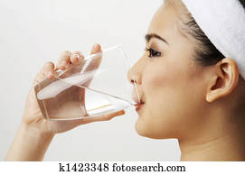 woman drinking water woman drinking water