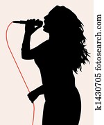 Female singing