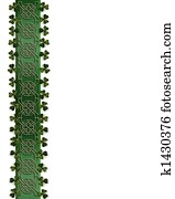 St Patricks Day Celtic Knot Border St Patricks Day Celtic Knot Border