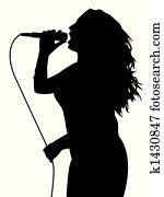 weiblich, singen weiblich, singen