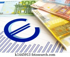 euro, geld, und, schaubild