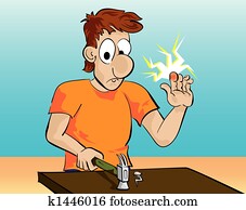 hammer, accident,, lose, von, schmerz hammer, accident,, lose, von, schmerz