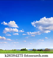  landscape of blue sky