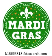 Mardi gras stamp Mardi gras stamp