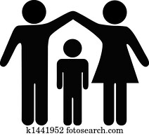 母親, 父親, 孩子, 家庭, 安全