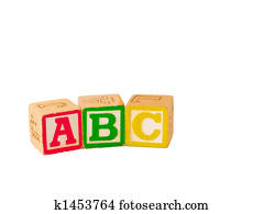 abc blocks stacked