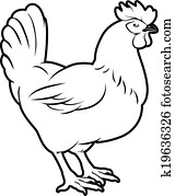 Chicken illustration Chicken illustration