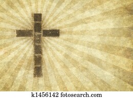 christian cross on parchment christian cross on parchment