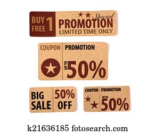 Sale Coupon, voucher, tag. Vintage Style Sale Coupon, voucher, tag. Vintage Style