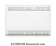 Advertising concept: newspaper with Idea and Head With Light Bulb