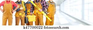 Construction workers team Construction workers team