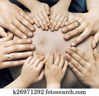 Family expecting a beloved baby