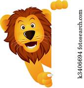 lion and banner lion and banner