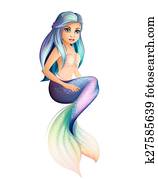 Mermaid isolated Mermaid isolated