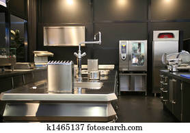 novo, industrial, cozinha