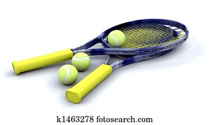 Tennis racquets and balls Tennis racquets and balls