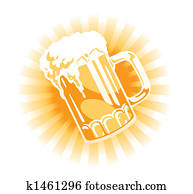 Vector. Beer tankard Vector. Beer tankard