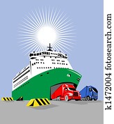 フェリー イラスト 710 フェリー 画像 Fotosearch