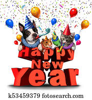 Happy New Year Cute Animals Happy New Year Cute Animals