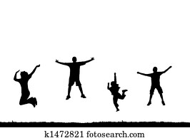 hopper, folk, silhouette