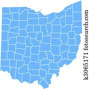 ohio state map ohio state map